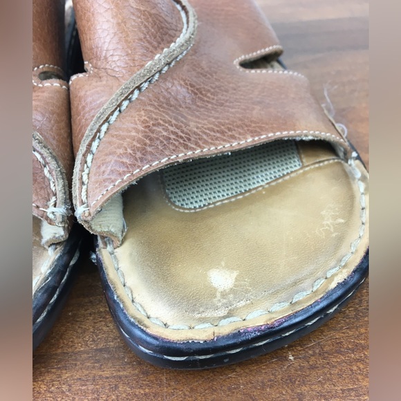 Earth Spirit Shoes Women’s Size 8 Gelron 2000 Hope Brown Leather Slide Sandals. - Picture 3 of 12